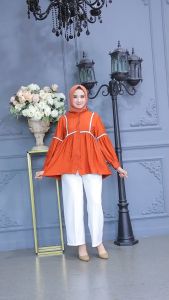 PROMO BLOUSE MOURA REMPEL KEMEJA TERBARU BUSUY LINEN EL FATIH COLLECTION