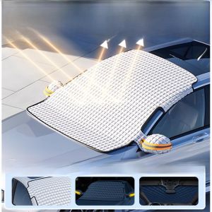 MONLEYTA | German Car Sunshade Hood Front Windshield Outdoor Semi-Cover Car Clothes Sunscreen Heat Insulation Sun Curtain Board New Model 2025