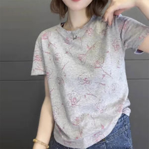 Round Neck Short Sleeve Loose Fashion UV Protection T-shirt