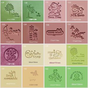 Acrylic DIY Soap Stamp Personalized Signature Pattern Handmade Soap Tool Transparent Design Combination Stamp for Business