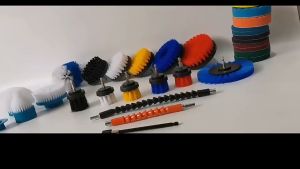 ARAFURA - MSHIER Kepala Sikat Bor Elektrik Power Cleaning Head 3 PCS - DB003 - Blue