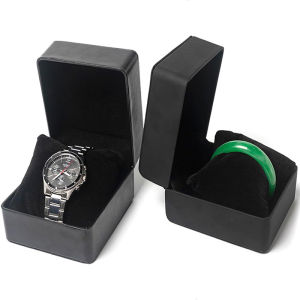 เดี่ยวนาฬิกาของขวัญกล่องหมอน PU หนังนาฬิกาข้อมือจอแสดงผลสําหรับชาย Clamshell PU หนังฝาครอบนาฬิกา