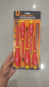 TOOLMAK Obeng Listrik Set 5PCS Insulated screwdriver  set TMK19699
