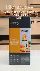 American Heritage Blenquess 1.25L Plastic Jar Blender AHBL-6339
