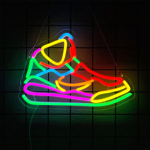 Sneaker Neon Signs for Wall DecorLED Sports Shoe Neon Lights for Bedroom Man Cave Shop Home Party DecorUSB Powered