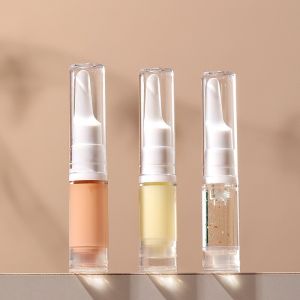 5/10/15ml Portable Travel Essence Sample Container Clear Foundation Dispenser Bottle Empty Tubes