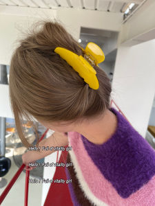 Korean Style Large Size Acetate Hair Clips Bright Color Candy Shark Clamp Headwear Fashionable Hair Accessories for Women