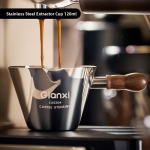 「China Plug」GIANXI | Stainless Steel Coffee Extraction Cup for Espresso Machine