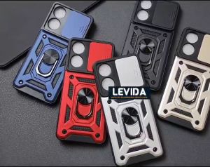 Case Oppo A78 4G Case Robot Slide Kamera Protect Ringstand