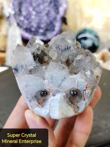 Natural Precious Super Seven Garden Crystal Quartz Hedgehog Carved Ornament SS02 #supercrystal #Super Crystal