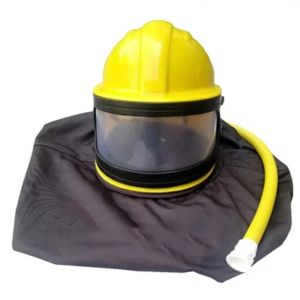 Protective sandblasting helmet high-quality ABS dust mask sandblasting protector with temperature adjustment device
