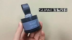 SUAKE Hairline Shading Powder Filling Hairline Quick Cover in 5 Seconds Forehead Concealer Waterproof Black/Dark Brown Hairline Hair Shadow Powder