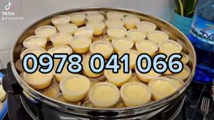 Nồi inox điện hấp bánh caramen hấp bánh flan size 52cm