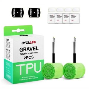 CYCLAMI 2pcs Ultralight Road MTB29 Bike TPU Inner Tube Tire French Valve FV 45mm For Gravel 700C 32C 35C 37C 40C 47C Super Light