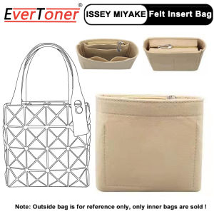 Evertoner cảm thấy túi lót cho Issey Miyake hình hộp vuông nhỏ nhỏ gọn mới xách tay túi bên trong túi lưu trữ chèn Túi