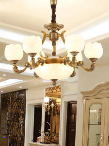 HADLITE | Elegant Spanish Imported Marble Bronze Indoor Light