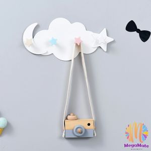 ตะขอกาวติดผนัง ไม่ต้องเจาะ รูปก้อนเมฆน่ารัก ส่งในไทย Storage Hooks