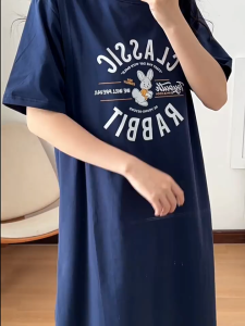 Váy bầu nữ V22 - Đầm sau sinh cho con bú ti chất Cotton thun thiết kế đẹp mặc ngủ đi chơi Bigsize giá rẻ