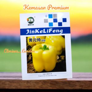 (KEMASAN PREMIUM) BIJI | BENIH TANAMAN PAPRIKA KUNING (isi -+80 butir)