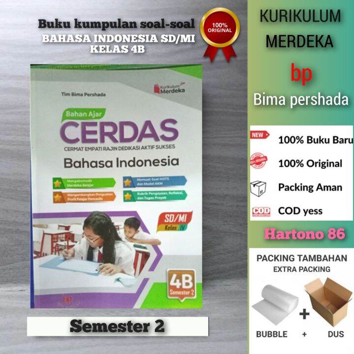 Buku Kumpulan Soal-soal CERDAS Bahasa Indonesia Untuk SD/MI Kelas 4 ...