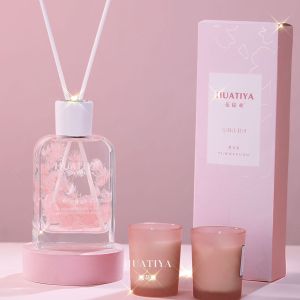 Sakura Fragrance 200ml No-Flame Plant Essential Oil Aromatherapy for Home Toilet Fresh Air Long-lasting Diffusion