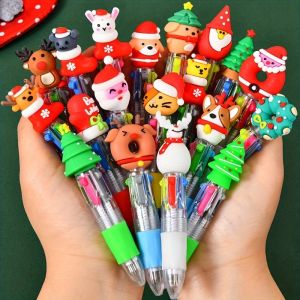 4/8/24/32 Pcs Mini Fun Ballpoint Pens 4 in 1 Color Childrens Pen for Chinese New Year Back to School Christmas Gift Random Style