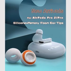 Soft Silicone Earbuds Memory Foam Ear Tips Compatible with Apple Airpods Pro 1/2 Earcap Plugs