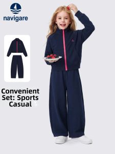 navigare kids | Girl Clothing Set Hooded Jacket Pants Two Piece Suit