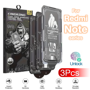 3Pcs For Redmi Note 15 14 13 12 14S 13R 12R Pro Plus 4G 5G Tempered Glass Screen Protector 9H No Dust Bubbles Mobile Accessories
