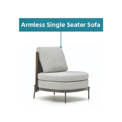 Leisure Outdoor Rattan-Weave Steel Sofa Set