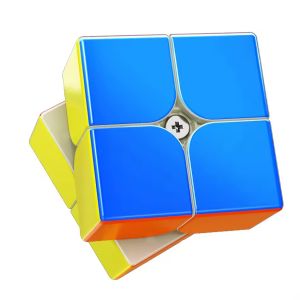 2x2Moyu RS2M V2 Magnetic Speed Cube Mgaic Cube 2x2 Professional Educational Toy MOYU Magnet Cube Puzzle For Kid RS2M Cubo Magico
