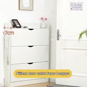 Lemari Sepatu Minimalis Kayu: Rak Sepatu Tertutup Murah & Praktis