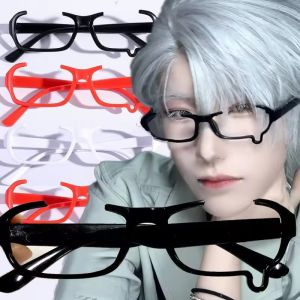แว่นตาอะนิเมะ Y2K คอสเพลย์กรอบแว่นตาแว่นตาไม่มีเลนส์ร้องไห้ครึ่งกรอบแว่นตาญี่ปุ่นสาวหวานแฟชั่นสไตล์เกาหลี
