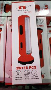 Đèn Pin LED Siêu Sáng Ming Wang 3W+16 PCS Đèn Tiết Kiệm Pin Cáp Cắm USB - 1 Năm Bảo Hành