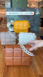 [PRE-ORDER] SAIME | Synthetic Leather Sweet Chain Chocolate Bag (ETA:2023-11-25)