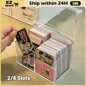 Adjustable Board Organizer Multifunctional Dustproof Storage Box Photocards SleevesSmall Card Film Sorting Flip Box