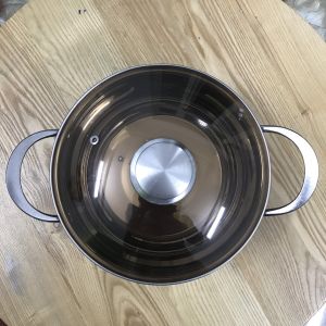 Nồi Inox 24cm Nồi Inox Ngọc Trai Nồi Đáy Thân Dày Inox 201 Cao Cấp Nhập KhẩuTiêu Chuẩn Đức