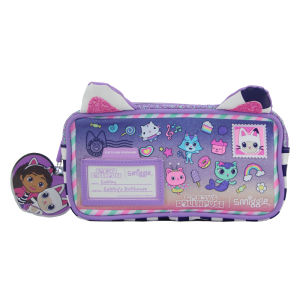children pencil case girl Gabby Dollhouse stationery box school pencil bag clutch PU 9 inches