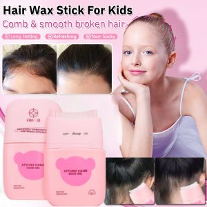 Hair Wax Stick For Kids Hair Finishing Stick Gel Tames Flyaways Non-Sticky Natural Hair Styling Slick Stick 72H Styling Baby Hair Paste