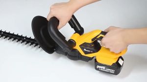 (JANTECH) Cordless Hedge Trimmer 20 in with Battery Electric Shrub Grass Trimmer Pruning Saw Dual-Action Blades Brushless Hedge Trimmer Heavy Duty Outdoor Garden Power Tools