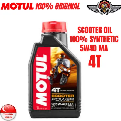 MOTUL SCOOTER POWER 4T 10W-30 MB/ 5W-40 MA FULLY SYNTHETIC ENGINE OIL 1L