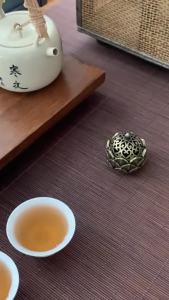 Nexlent Mini Incense Burner Interior Lotus Alloy Hollow Incense Burner Base