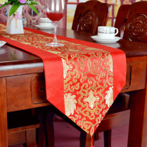 New Chinese Style Table Flag Zen Tea Ceremony Long Tablecloth Bed Flag Modern Minimalist Ethnicity Dining Table Decor