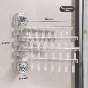 Suction Foldable Sock Drying Rack