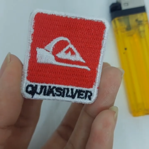 45BRN3 QUICK SILVER Surfing logo patch emblem bordir iron on