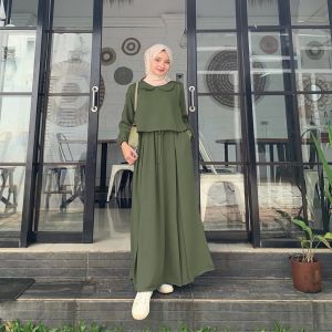 [ MOMO OFFICIAL ] GAMIS ALESHA MAXI DRESS - GAMIS TERBARU KEKINIAN-GAMIS YANG LAGI VIRAL-GAMIS WANITA DEWASA-GAMIS SIMPLE DAN ELEGAN
