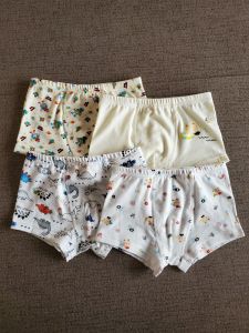 Baby Boy Flat Angle Underwear Cotton Anti-static Sweat Absorbent Home Wear Comfortable All Season A-Class Inner Pants for Kids