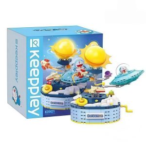 Keeppley | Doraemon Building Blocks Set Classic Lucky Gentleman Rabbit DIY Toy Cute Anime Figure Home Decor Gift Birthday Present Scene Set