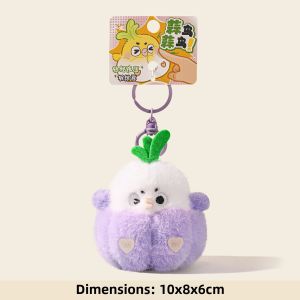 LONGKUI | Fuzzy Talking Toy Keychain  Cartoon Decorative Bag Accessory