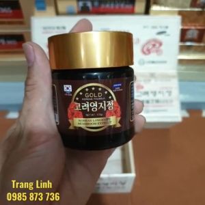 Cao linh chi hàn quốc hộp gỗ trắng chính hãng 3 lọ x 120gr